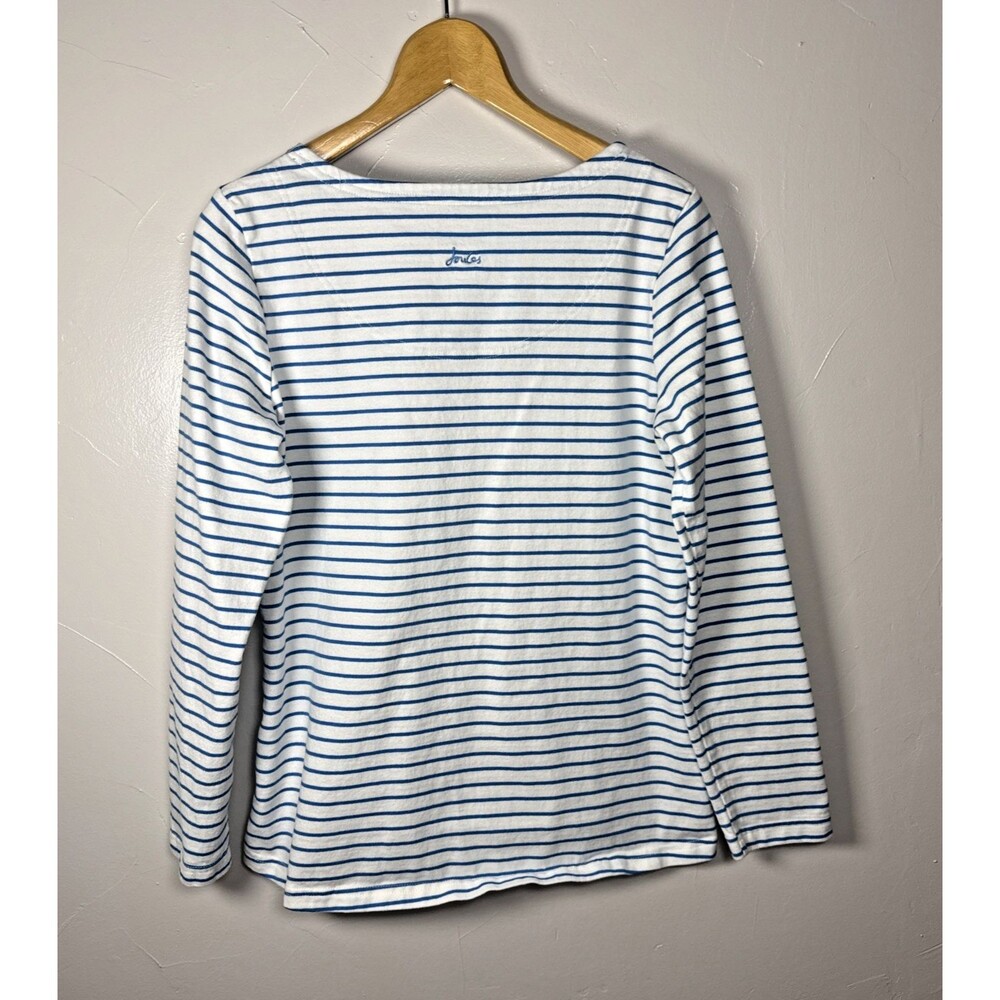 Joules Striped Top Long Sleeves Novelty Dog Print Size 1X Dog Mom - Picture 2 of 7